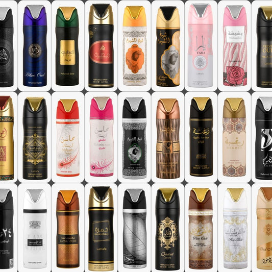 Body Spray Yara, Yara Moi, Ana abiyedh rouge, Ameerat al arab, Eclaire, Badee al oud, Khamrah, 200ml, Corpo